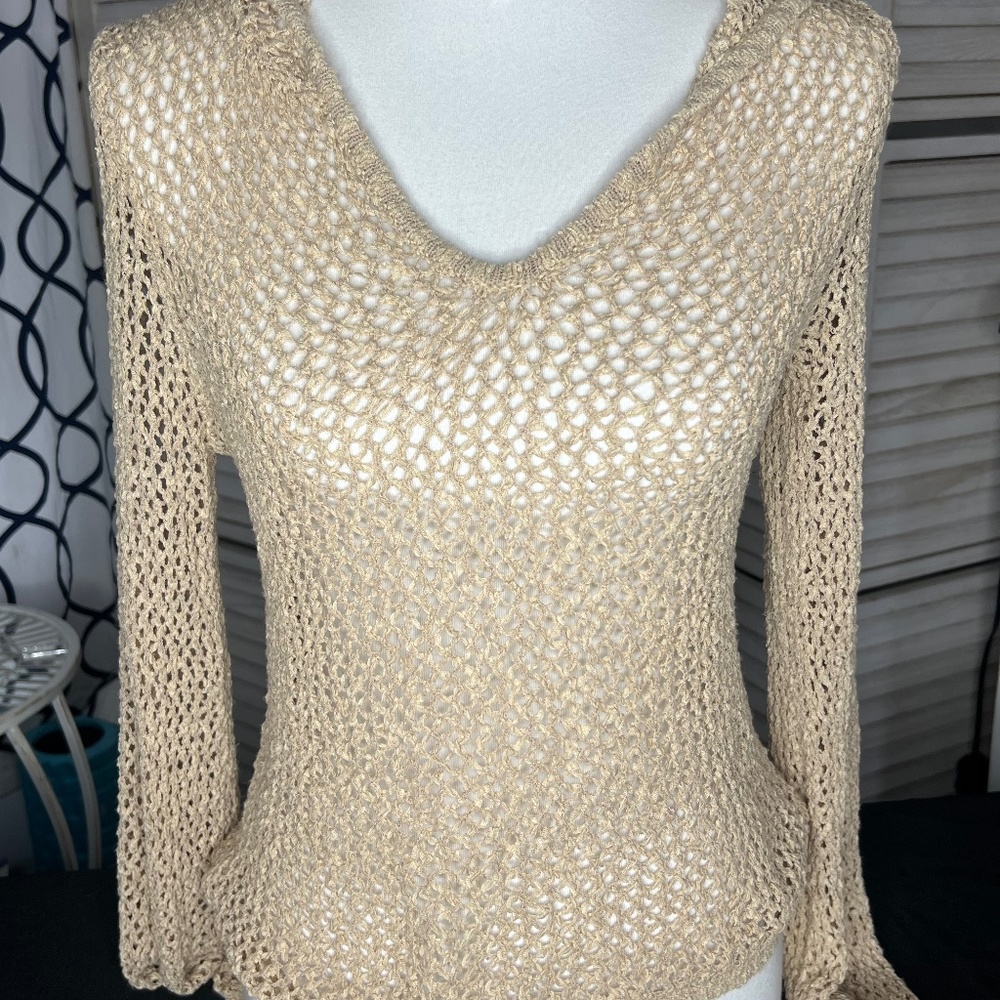 Arden B Fishnet Sweater